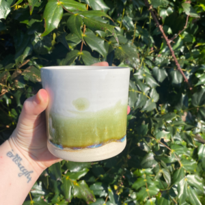 Goblet - White & Green